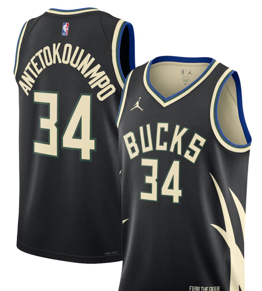 Bucks Antetokounmpo Negro Edition