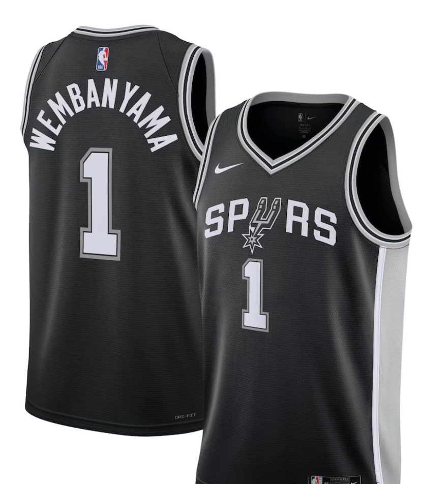 Spurs Wembanyama Negro Edition